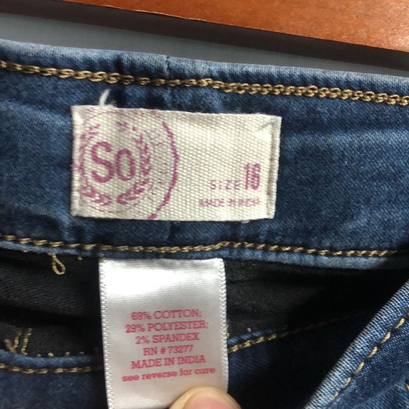 So girls jeans size 16 jeggings guc - Picture 6 of 10